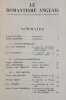 Les Lettres. Poésie. Philosophie. Littérature. Critique. Cinquième et sixième cahiers, deuxième trimestre 1946: Le romantisme anglais.. BALFORT ...