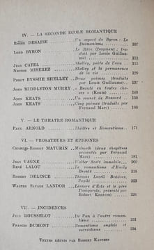 Les Lettres. Poésie. Philosophie. Littérature. Critique. Cinquième et sixième cahiers, deuxième trimestre 1946: Le romantisme anglais.. BALFORT ...