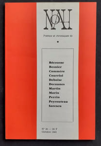 Noah. N°20, octobre 1985.