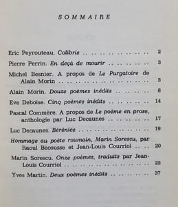 Noah. N°20, octobre 1985.