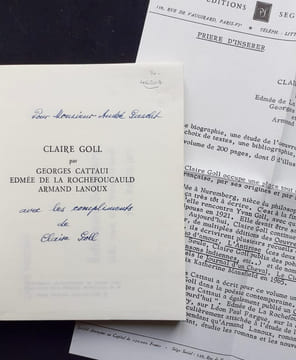 Claire Goll. . GOLL (Claire). CATTAUI (Georges). ROCHEFOUCAULD (Edmée de la). LANOUX (Armand).