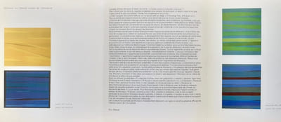 Morisson. Carton d'invitation au vernissage de la Galerie Denise René pour l'exposition de peintures et gouaches récentes 1970-1973 : mercredi 04 avril 1973.  