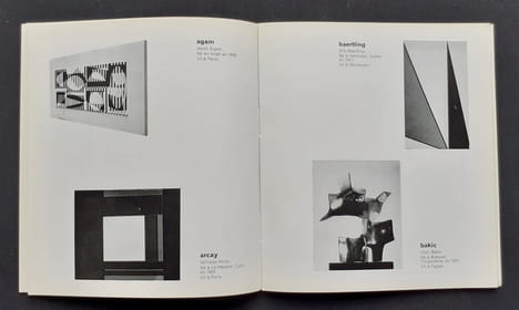 Art abstrait constructif international. . RENE (Denise). SEUPHOR (Michel). NEUMOURS. VASARELY. AGAM. ARP. MONDRIAN. HERBIN. KANDINSKY. TAEUBER-ARP. 