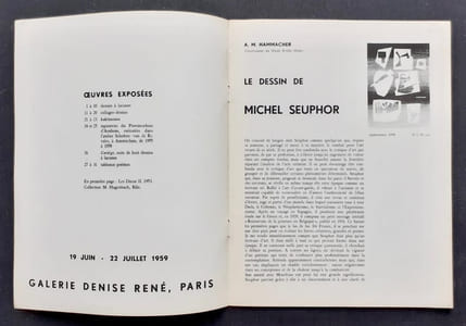 Le dessin de Michel Seuphor.