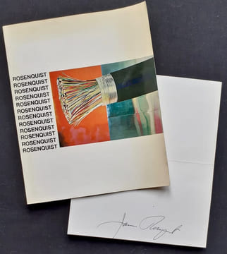 James Rosenquist. Gemälde. Räume. Graphik + Karte signiert vom James Rosenquist. . ROSENQUIST (James).