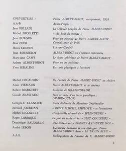 Pierre Albert-Birot. Revue trimestrielle F : n°2-3.