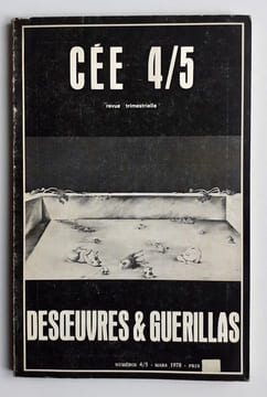 CEE n°4/5, mars 1978 : désoeuvrés et guérillas. . CORSO (Gregory). (NOEL) Bernard. PARANT (Jean-Luc). BUIN (Yves). DEPARIS (Régis). DHAINAUT (Pierre). ...