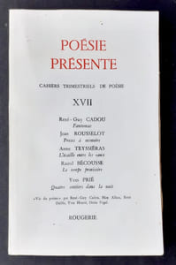 Poésie présente. Cahiers trimestriels de poésie. N°17, décembre 1975.