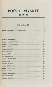 Poésie vivante - Tome III : poèmes inédits - Les Lettres n°21-22, quatrième trimestre 1954 -