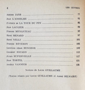 Poésie vivante - Tome III : poèmes inédits - Les Lettres n°21-22, quatrième trimestre 1954 -
