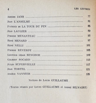 Poésie vivante - Tome III : poèmes inédits - Les Lettres n°21-22, quatrième trimestre 1954 -. GUILLAUME (Louis) - SILVAIRE (André) - SENGHOR (Léopold ...