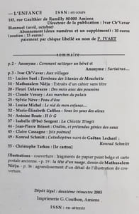L'Enfance, n°1. 
