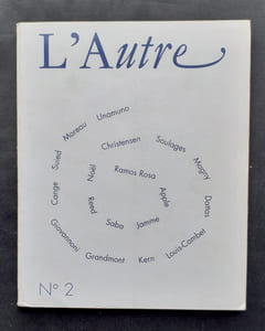 L’Autre, cahiers semestriels n°2, juin 1991.