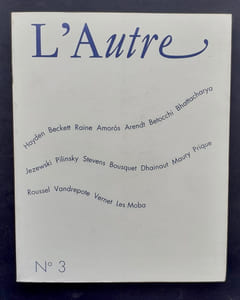 L’Autre, cahiers semestriels n°3, décembre 1991.