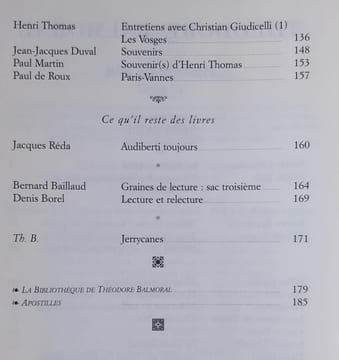 Théodore Balmoral, revue de littérature n°46/47, printemps-été 2004. . BOUCHARD (Thierry). BELTON (Pascal). CASANOVA (Nicole). ROTH (Joseph). GOYEN ...