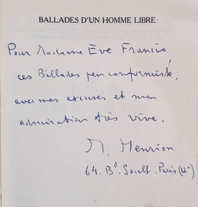 Ballades d'un homme Libre.