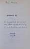 Journal III. 1968-1981. . JULIET (Charles). 
