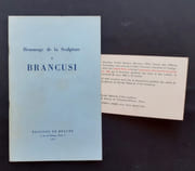 Hommage de la Sculpture à Brancusi.  par BRANCUSI (Constantin). ROCHE (Henri Pierre). CASSOU (Jean). SALLES (Georges A.).  - Image 2