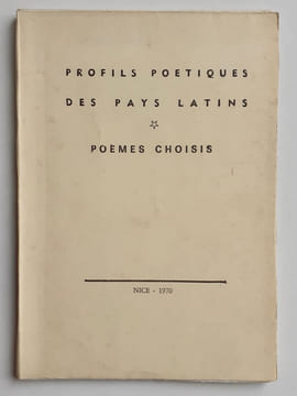 Profils poétiques des pays latins n°16, octobre 1970.. BOUSQUET (Joë). DECAUNES (Luc). AUTRAND (Charles). UNDURRAGA (Antonio de). LESCOET (Henri de). 