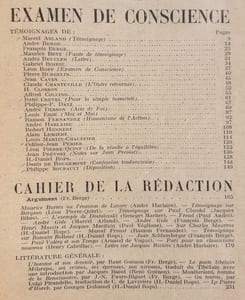 Les Cahiers du mois n°21-22 : Examen de conscience.