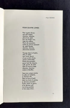 Le Pont de l'épée : n°29, 1965. Numéro spécial Alain Borne. . BORNE (Alain). CHABERT (Pierre). NORGE. PEROL (Jean). RONCE (Emmanuel). VAILLAND ...