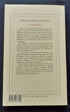 Correspondance. Lettres adressées à René Daumal, Roger Vailland, René Maublanc, Pierre Minet, Véra Milanova et Jean Puyaubert. . GILBERT-LECOMTE ...
