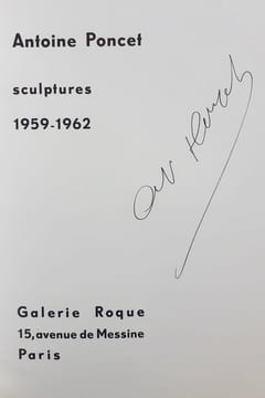 Sculptures 1959-1962. . PONCET (Antoine). FOLLAIN (Jean). HOCTIN (Luce).