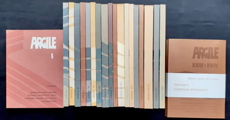 Argile : N°1 à 23/24, hiver 1973 - printemps 1981. . Anne-Marie Albiach, Pierre Alechinsky, Antonin Artaud, Geneviève Asse, Paul Auster, Yves ...
