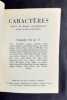 Caractères. Revue de poésie contemporaine dirigée par Bruno Durocher. N°11. 1955. FONDANE (Benjamin). JACOB (Max). AUBRAY (Thérèse). DUROCHER (Bruno). ...