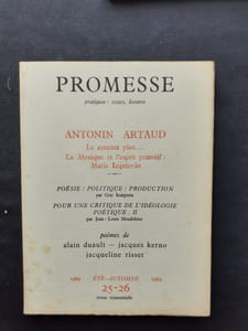 Promesse - n°25-26, été-automne 1969 -