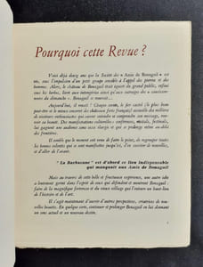 La Barbacane. Revue des pierres et des hommes. N°1, 1963.