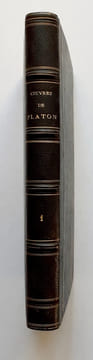 Oeuvres de Platon, traduites par Victor Cousin. Tome premier. . PLATON. COUSIN (Victor).