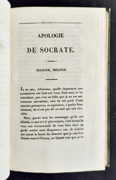 Oeuvres de Platon, traduites par Victor Cousin. Tome premier. . PLATON. COUSIN (Victor).