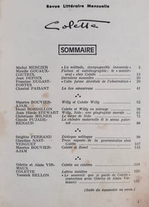 Colette. Europe, revue littéraire mensuelle, novembre-décembre 1981, n°631-632. 