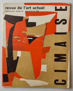 Cimaise - Revue de l'art actuels. Troisième série n°7-8, juin-juillet-août 1956.