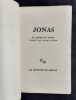 Jonas. Le Livre de Jonas traduit par Jérôme Lindon. . LINDON (Jérôme). (Jonas). 