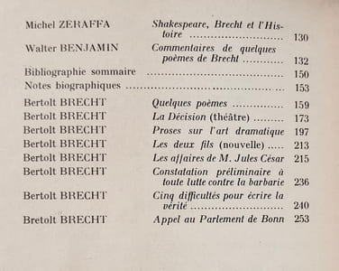 Bertolt Brecht. Europe n° 133-134, janvier-février 1957.