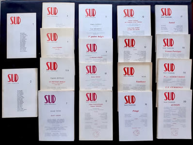 Sud. Revue trimestrielle. Du n°1 de mai 1970 au n°20 du premier trimestre 1977.