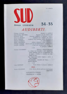 Sud. Revue trimestrielle, n°34-35, 2ème trimestre 1980. Audiberti.