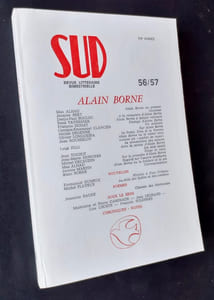 Sud. Revue trimestrielle, n°56-57, 1985. Alain Borne.