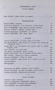 Sud. Revue trimestrielle, n°56-57, 1985. Alain Borne.