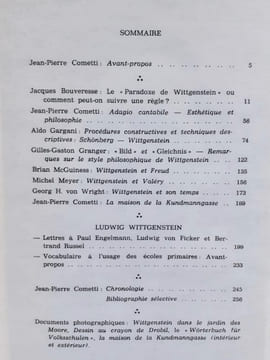 Sud numéro hors-série, 1986 : Ludwig Wittgenstein.. WITTGENSTEIN (Ludwig). BOUVERESSE (Jacques). COMETTI (Jean-Pierre). GARGANI (Aldo). MEYER ...