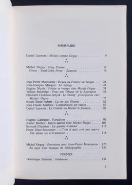 Sud, numéro 78/79, octobre 1988 : Michel Deguy.. DEGUY (Michel). BORDES (Xavier). LABRUSSE (Hughes). LEUWERS (Daniel). MARQUET (Jean-François). OSTER ...