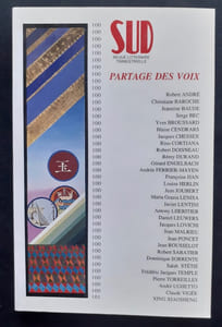 Sud, numéro 100/101, premier trimestre 1993 : Partage des voix.
