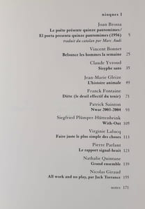 Revue Nioques : N°1., 2006. Troisième série.