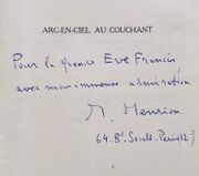 Arc-en-ciel au couchant.  par HENRION (Maurice). - Image 1
