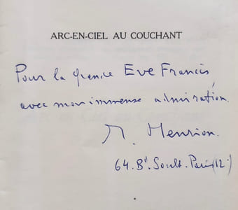 Arc-en-ciel au couchant.