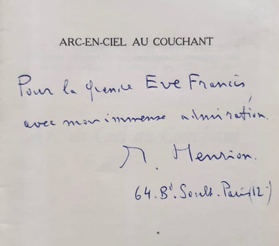 Arc-en-ciel au couchant. . HENRION (Maurice).