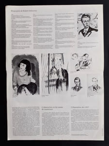 Carton d’invitation + Journal de l’exposition de Robert Delaunay présentée à l’Orangerie des Tuileries à Paris du 25 mai au 30 août 1976.