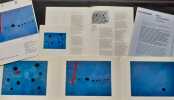 Carton d’invitation à l’inauguration + dossier de presse complet de l’exposition "Miro, Les trois Bleus" au Centre Georges Pomidou du 13 avril au 6 ...